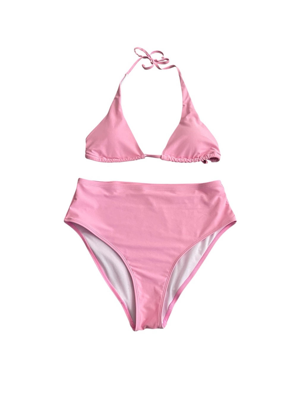 Fashion Nova two-piece pink bikini set - large